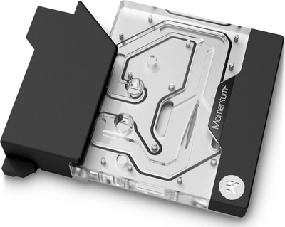Monobllok ftohës me ujë EK Water Blocks EK-Quantum Momentum² Aorus Z690 Master D-RGB, për Intel LGA 1700, akrilik i zi transparent
