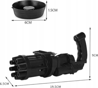 Lloder armë me flluska Ciuciubabka PROMO Bubble Terminator 7574, automatike, 8 vrima, e zezë