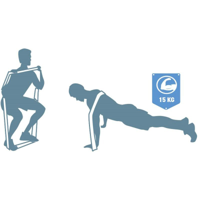 Bandë elastike fitnesi Umbro Resistance Band, 15 kg, blu