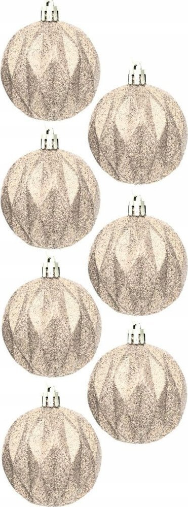 Set toptha Krishtlindjesh Decoris, 36 copë, 8 cm, ngjyrë ari e çelët