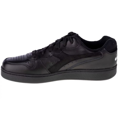 Патики Diadora Mi Basket Low, природна кожа, за мажи, црни
