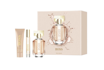 Set Hugo Boss, parfum Boss The Scent For Her 50 ml + parfum 7.5 ml + losion trupi 50 ml