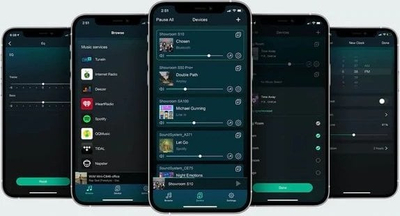 Përforcues rrjeti Arylic A50+, 2x50W, Wi-Fi Bluetooth, i zi