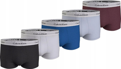 Bokse Calvin Klein Modern Cotton Stretch, set me 5 copë, pambuk elastik, shumëngjyrëshe