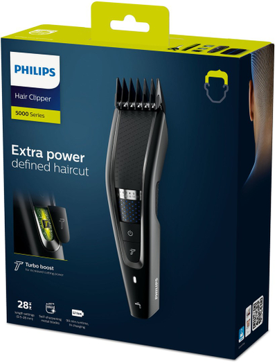 Makinë qethëse Philips Series 5000 HC5632/15, 0.5-28 mm, pa kabllo, e zezë