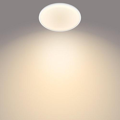 Llambadar tavanor Philips Functional Super Slim, 15W, 2700K, i bardhë