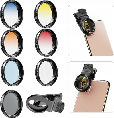 Set filtrash telefoni Apexel APL-52UV-7G, 7‑më‑1, CPL ND32 Star Half