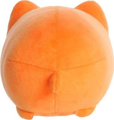 Lodër pelushi Tasty Peach Kinetic Orange Meowchi, 3.5", 9 cm, portokalli