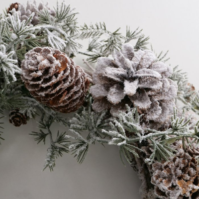 Dekor për Krishtlindje Boltze Home Fir Cone, formë pishe, kafe jeshile