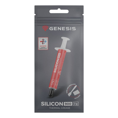 Pasta termike GENESIS Silicon 900, 12.8 W/mK, 2 g, e bardhë