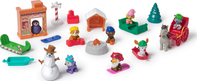 Kalendar Aventi Paw Patrol 2024, 24 lodra surprizë, set figurina dimërore, shumëngjyrësh