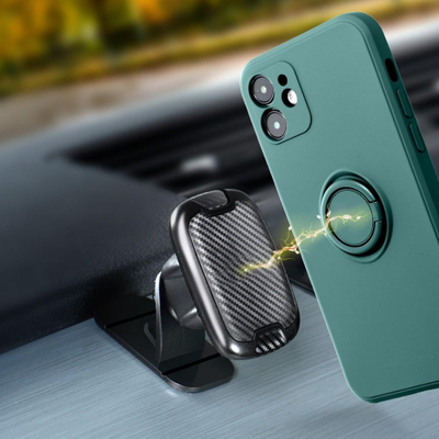 Mbrojtëse telefoni Forcell Silicone Ring për Samsung Galaxy A53 5G, silikon, me unazë stand, jeshile