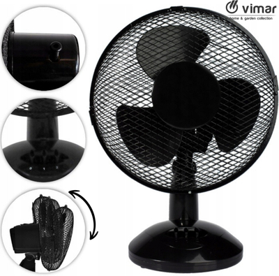 Ventilator tavoline 30 cm, i zi