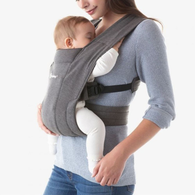 Mbajtëse bebe Ergobaby Embrace, ergonomike, për të porsalindur, gri e errët