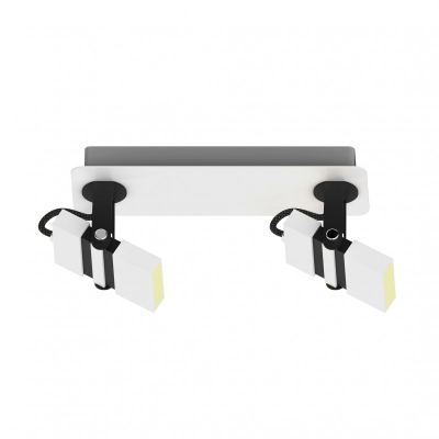 Llambë tavani Zumaline Costa, 2 spote LED, 2x5W, e zezë
