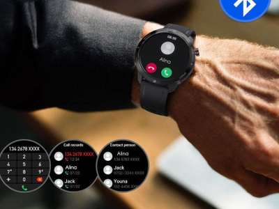 Smartwatch Rubicon, merr dhe bën telefonata, numëron hapa, i zi