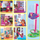 Lodër ndërtimi MEGA Barbie Color Reveal DreamHouse, 545 pjesë, 5 kukulla, shumëngjyrëshe
