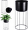 Mbajtëse vazo Home Styling Collection metal, 20.5x45.5 cm, e zezë