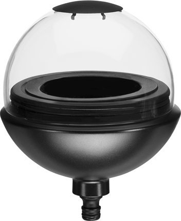 Llambë dekorative kopshti Gardena ClickUp Lantern, për dorezë ClickUp, e zezë transparente