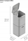 Koshi mbeturinash Joseph Joseph Totem, 40L, dy ndarje, çelik inox argjendtë