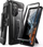 Kuti telefoni SUPCASE Unicorn Beetle Pro për Samsung Galaxy S23 Ultra, mbrojtje komplet, me kickstand dhe klips në rrip, ngjyrë e zezë