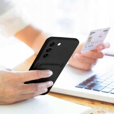Kllapë Forcell Card Slot për Samsung Galaxy A33 5G, me xhep për kartë, e zezë