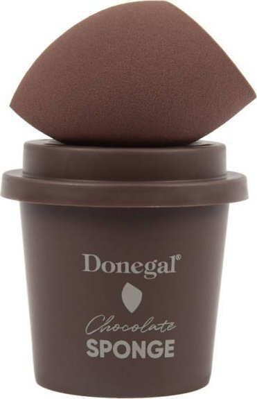 Sfungjer për makijazh Donegal Morning Coffee Chocolate, me kuti mbrojtëse, kafe