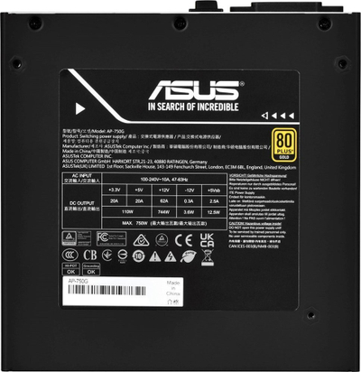 Furnizues energjie Asus Prime Gold, 750W, 80 Plus Gold, i zi