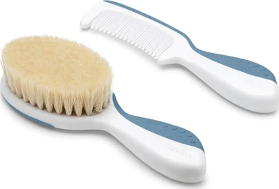Set për kujdesin e flokëve të bebit Nuvita Baby Body Care, furçë edhe krehër, bezhë