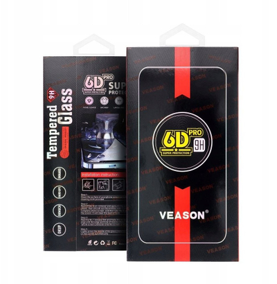 Mbrojtës ekrani Veason 6D Pro për Motorola G14 G54 G55, xham i temperum, 0.3mm, i zi