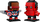 Фигурини LEGO BrickHeadz Marvel Captain America и Red Hulk, сет за градење, декоративен