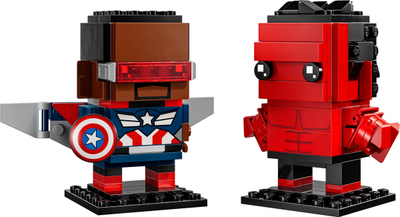 Фигурини LEGO BrickHeadz Marvel Captain America и Red Hulk, сет за градење, декоративен