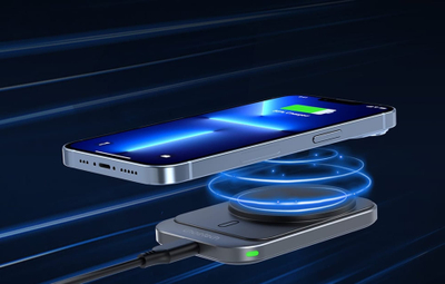 Mbajtës magnetik makine me karikues wireless Choetech T206-F, 15W, për grilë ajri, i zi