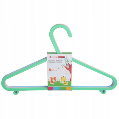 Varëse rrobash për fëmijë Storage Solutions, set 6 copë, 29x17 cm, shumëngjyrëshe