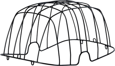 Mbulesë shporte për kafshë Basil Buddy Space Frame, montim me rripa, çelik, e zezë