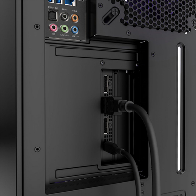 Montuese vertikale për kartelë Nzxt (AB-RH175-B1), e zezë