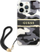 Mbulesë telefoni Guess GUHCP13LKCABBK, për iPhone 13 Pro 13 6.1", hardcase, me rrip, e zezë