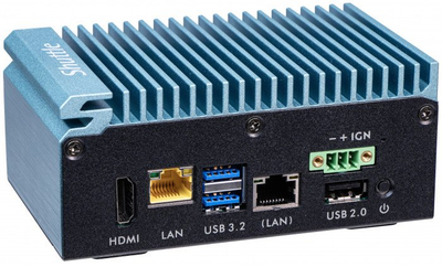 Mini PC barebone Shuttle SPCEL02, Intel Celeron J6412, 2x2.5G LAN, turkez