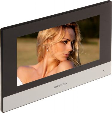Panel i brendshëm IP Hikvision DS-KH6320-TE1, ekran me prekje 7", audio video, i bardhë