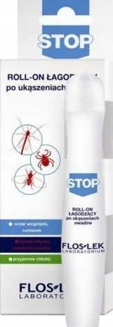 Xhel pas pickimit Floslek STOP Roll-on, qetësues, ftohës, i bardhë