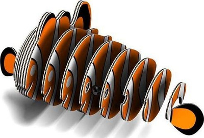Puzzle 3D Eugy Clownfish, 16 pjesë, edukativ, plot me ngjyra