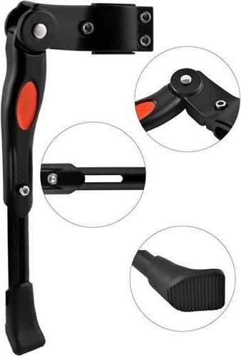 Носач за велосипед Bicycle Kickstand, прилагодлив, метален, црн