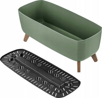 Vazo dekoru GRACIA CASE, 58cm, plastike, jeshile