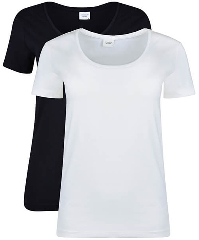 Set maica Jacqueline de Yong Ava S / S Top, bardhë/zi, S