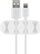 Mbajtëse kabllosh Goobay Cable Management 4 vende, set 2 copë, e bardhë
