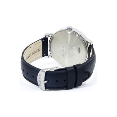 Orë dore Timex T2N338, indiglo, rrip lëkure, e zezë