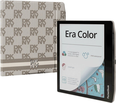Е-читач PocketBook Era Color DKNY, екранот во боја, Smoky Beige