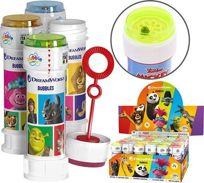 Lojë me flluska sapuni DreamWorks, 60 ml, me labirint, shumëngjyrëshe