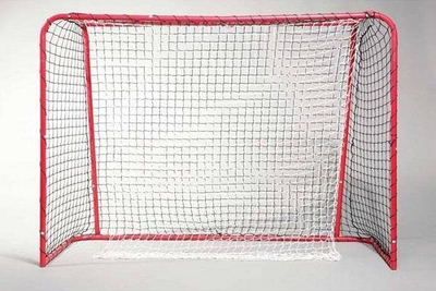Гол за флорбол Hudora Floorball Match Goal, 160x115 cm, склоплив, црвен