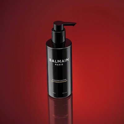Set flokësh Balmain Locks of Love Homme, shampoo dhe balsam 250 ml, serum skalpi 50 ml, i zi